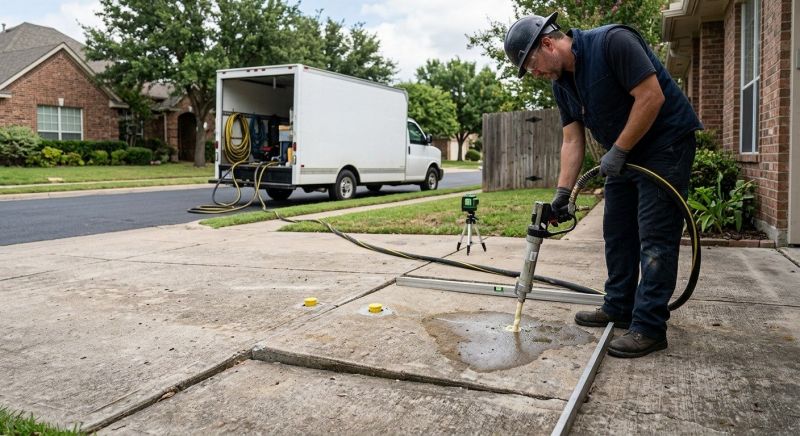 Driveway Slab Lifting in San Antonio, TX
