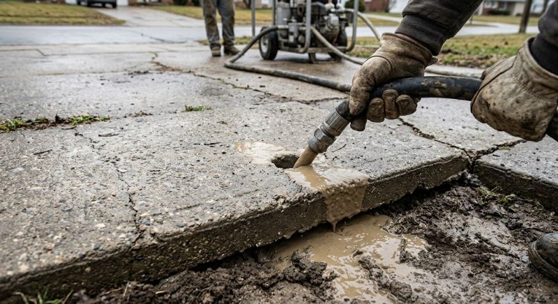 Sunken Driveway Lifting in Miami Dade County, FL